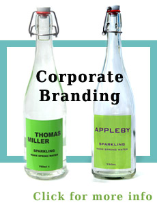 corporate branding green mann spring water